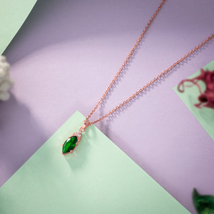 Rose Cut Ruby Stone Pendant with a Diamond Accent