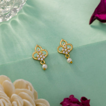 Crystal Gold Earrings