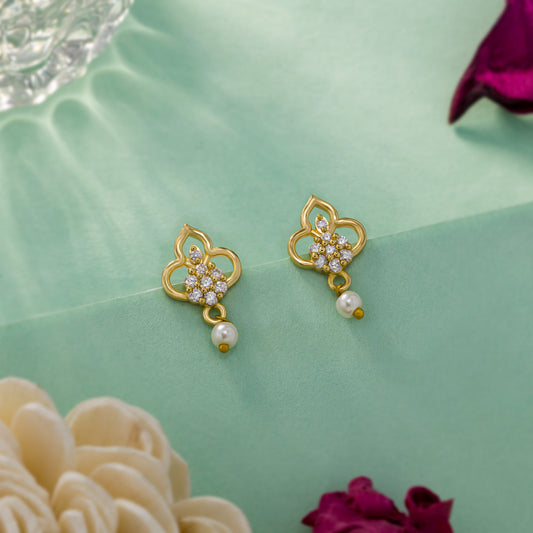 Crystal Gold Earrings