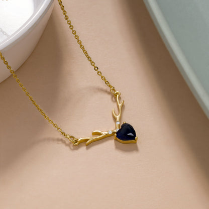 Antler Heart Necklace
