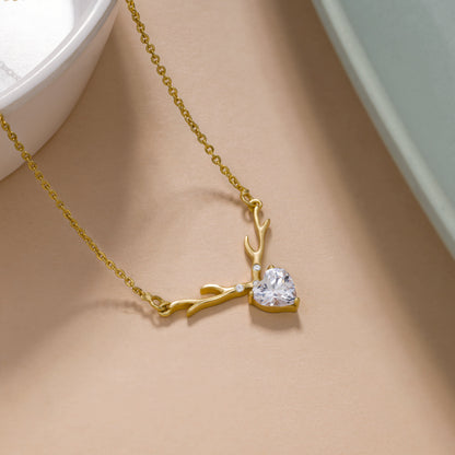 Antler Heart Necklace