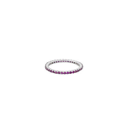 Silver White Eternity Ring