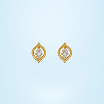 White Dewdrop Elegance Studs