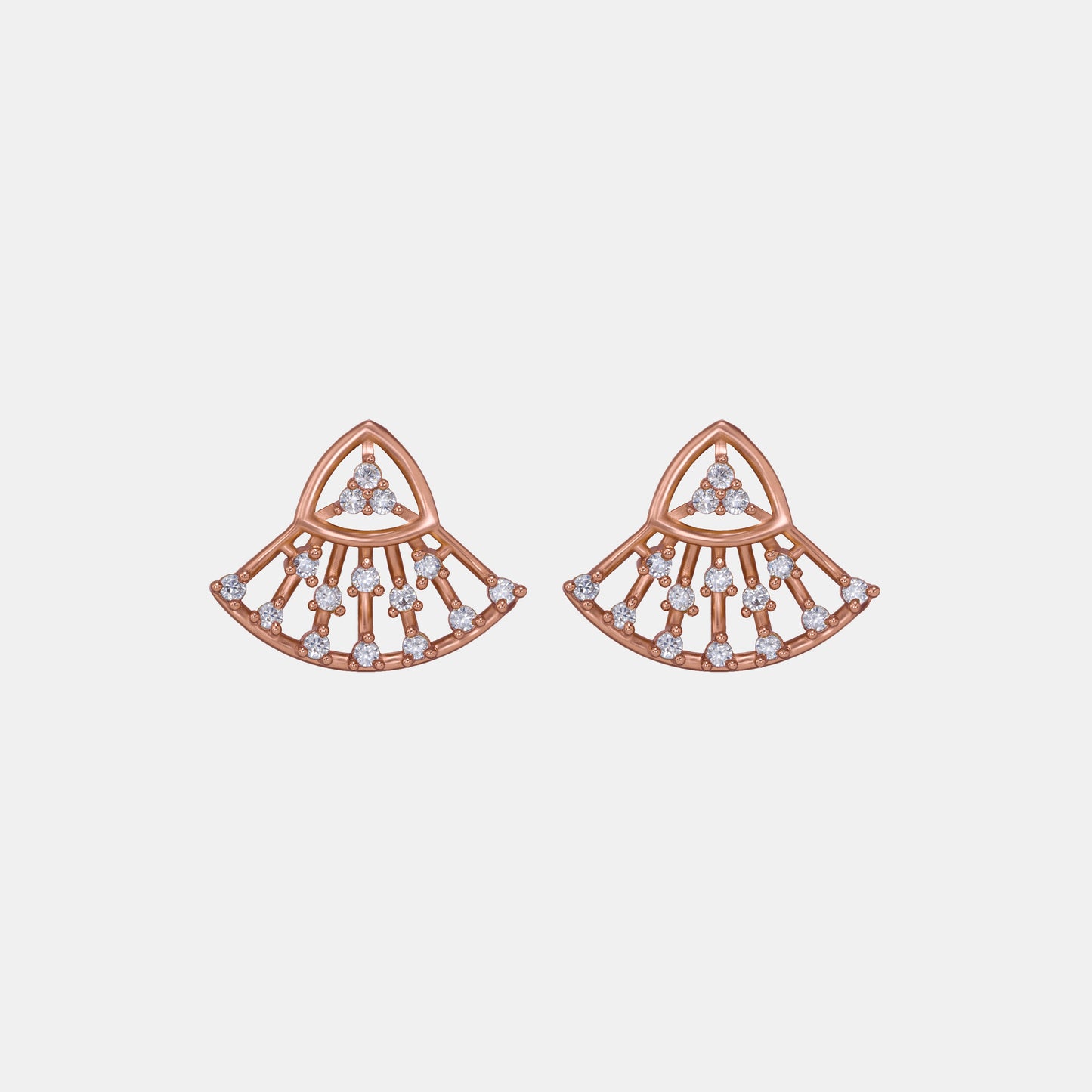 rose gold sunbeam studs