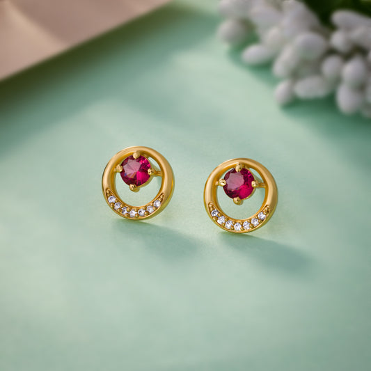 Red Orbit Gold Stud