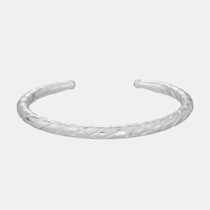 Silver Men's Woven Bracelet