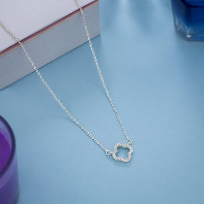 Diamond with a Silver Chain