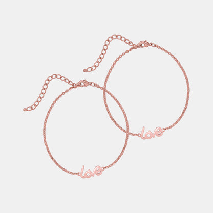 Endless Love Rose Gold Anklet