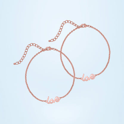 Endless Love Rose Gold Anklet