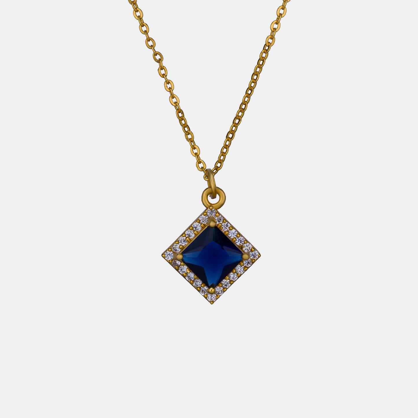 blue sapphire radiance pendant