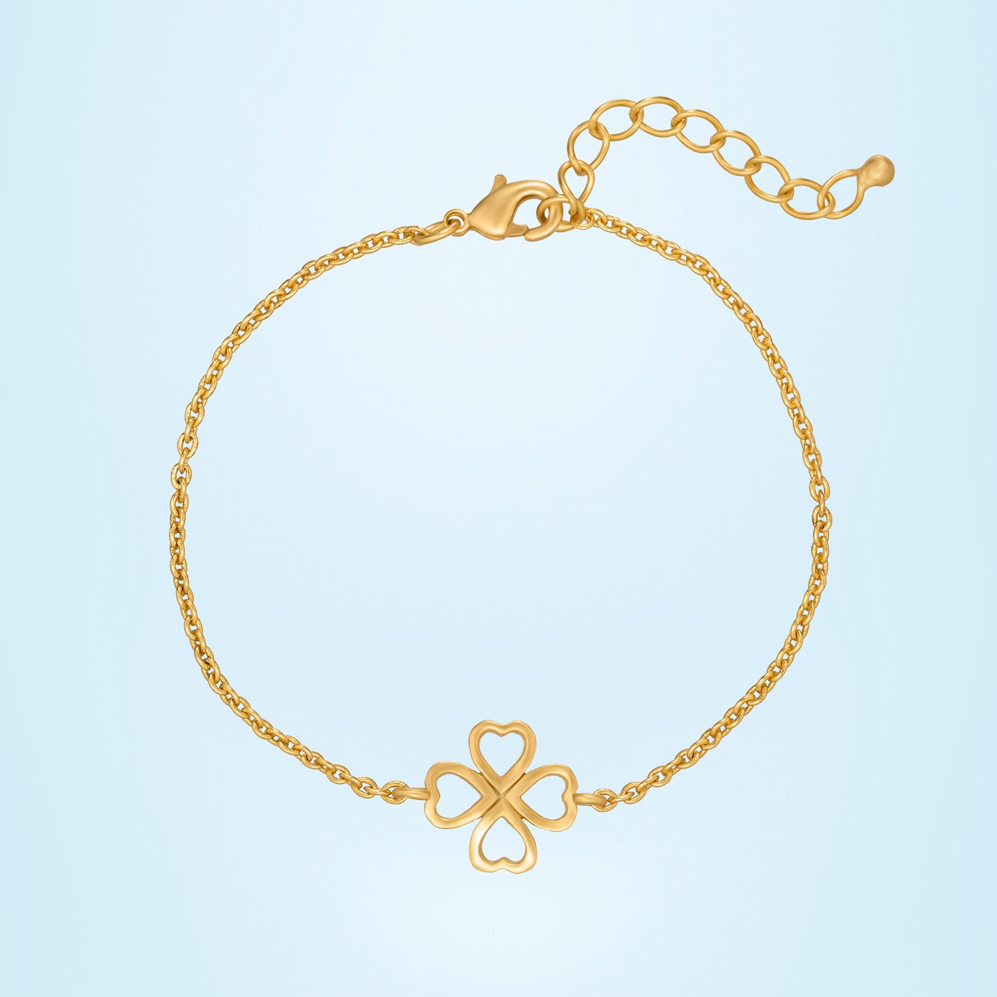 golden two crosses bracelet