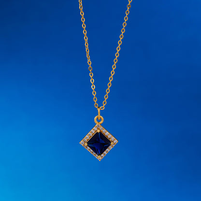 Blue Sapphire Radiance Pendant