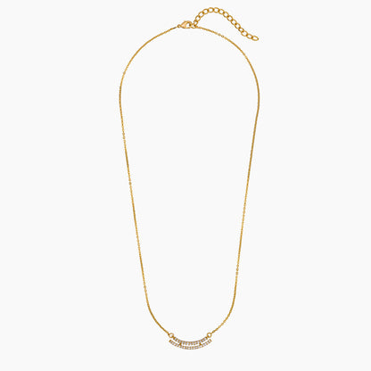 Golden Necklace with Diamonds