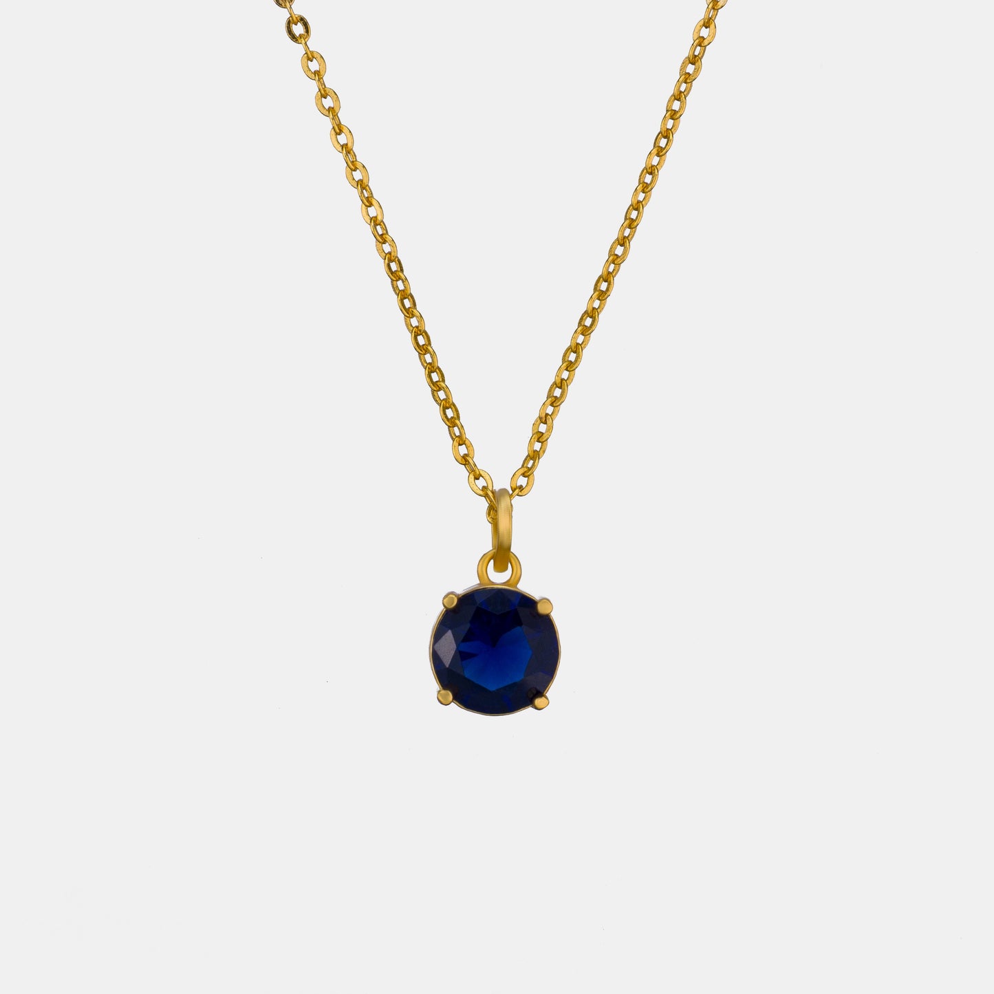 blue midnight sapphire pendant