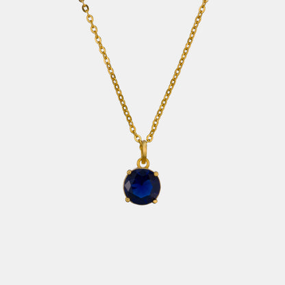 Blue Midnight Sapphire Pendant