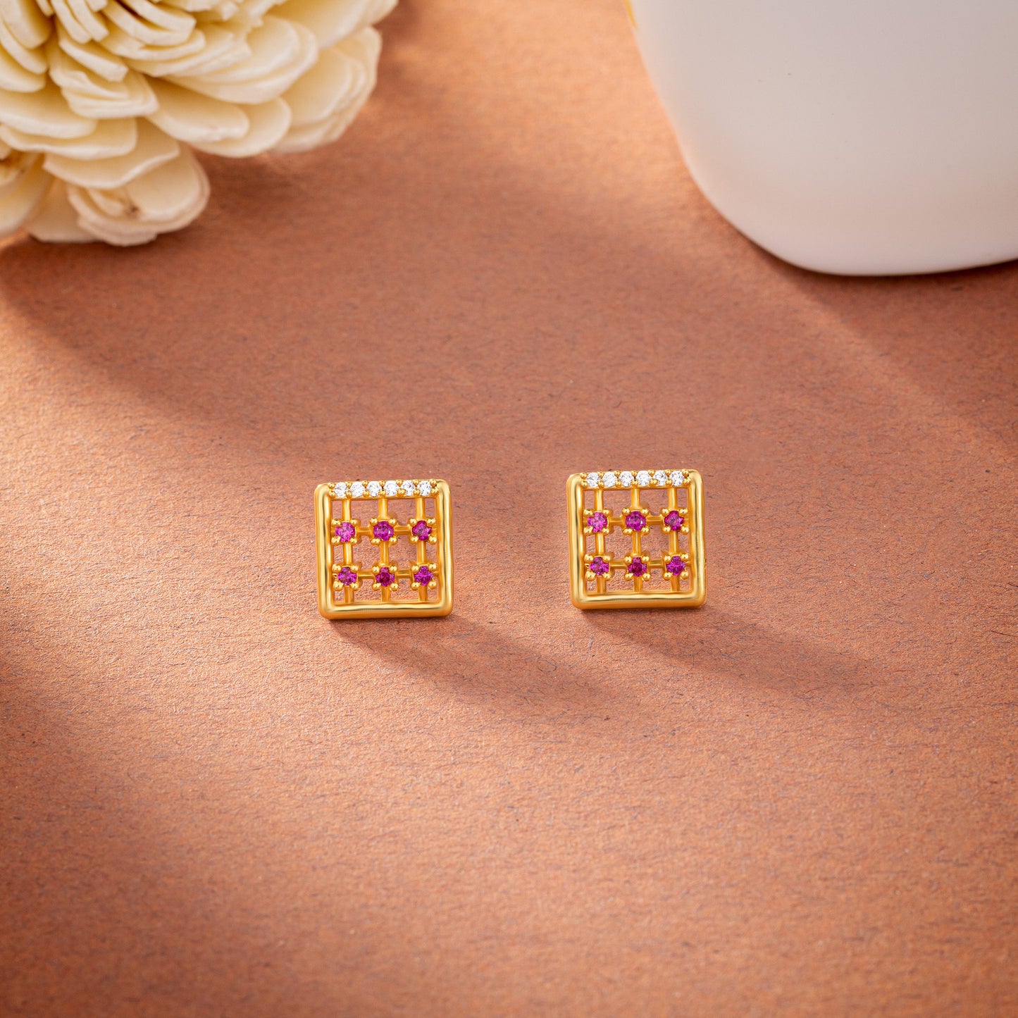 red radiant grid studs