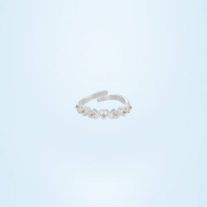 Silver Ring with Diamonds