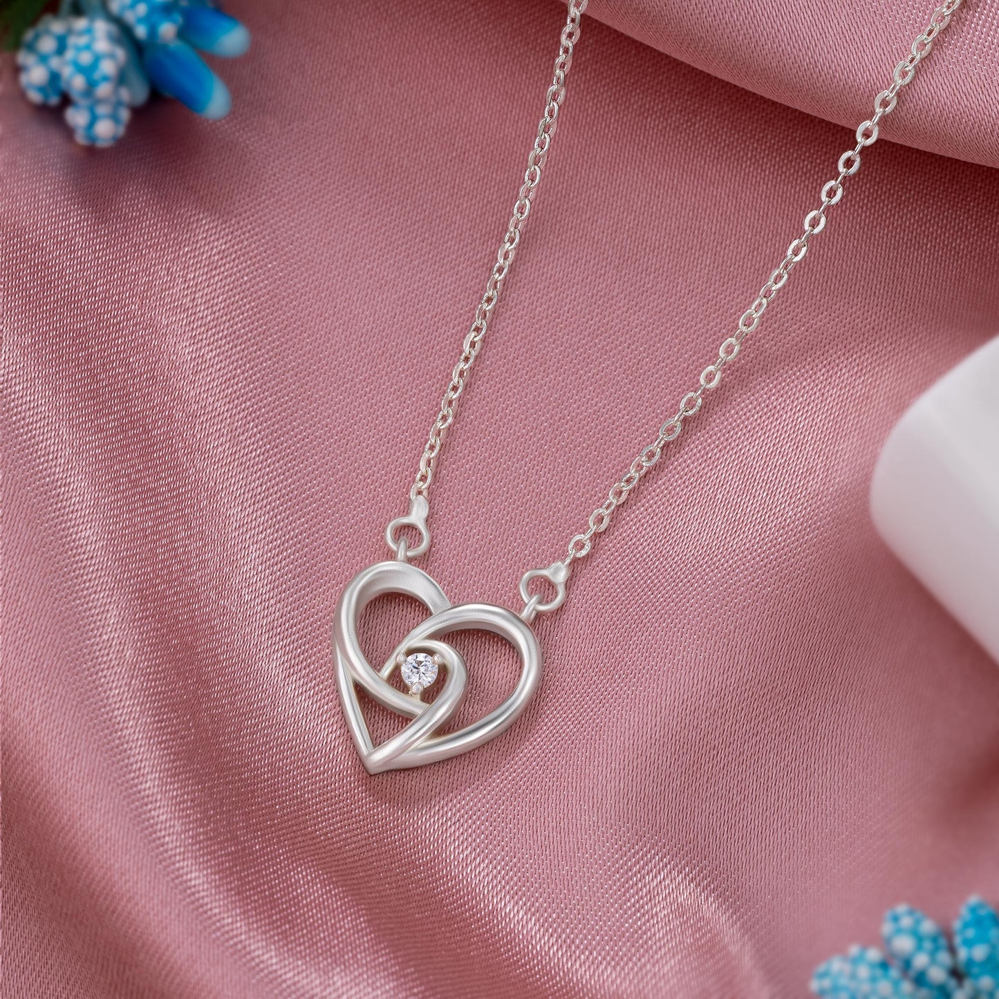 silver white radiant elegance pendant