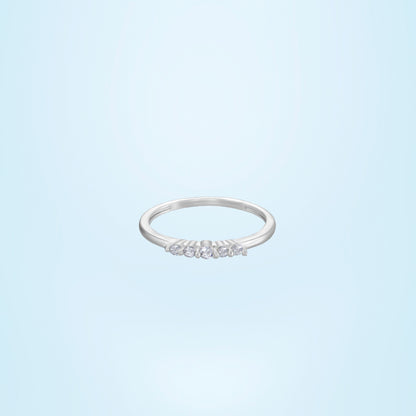 Silver Ring with a Diamond on it