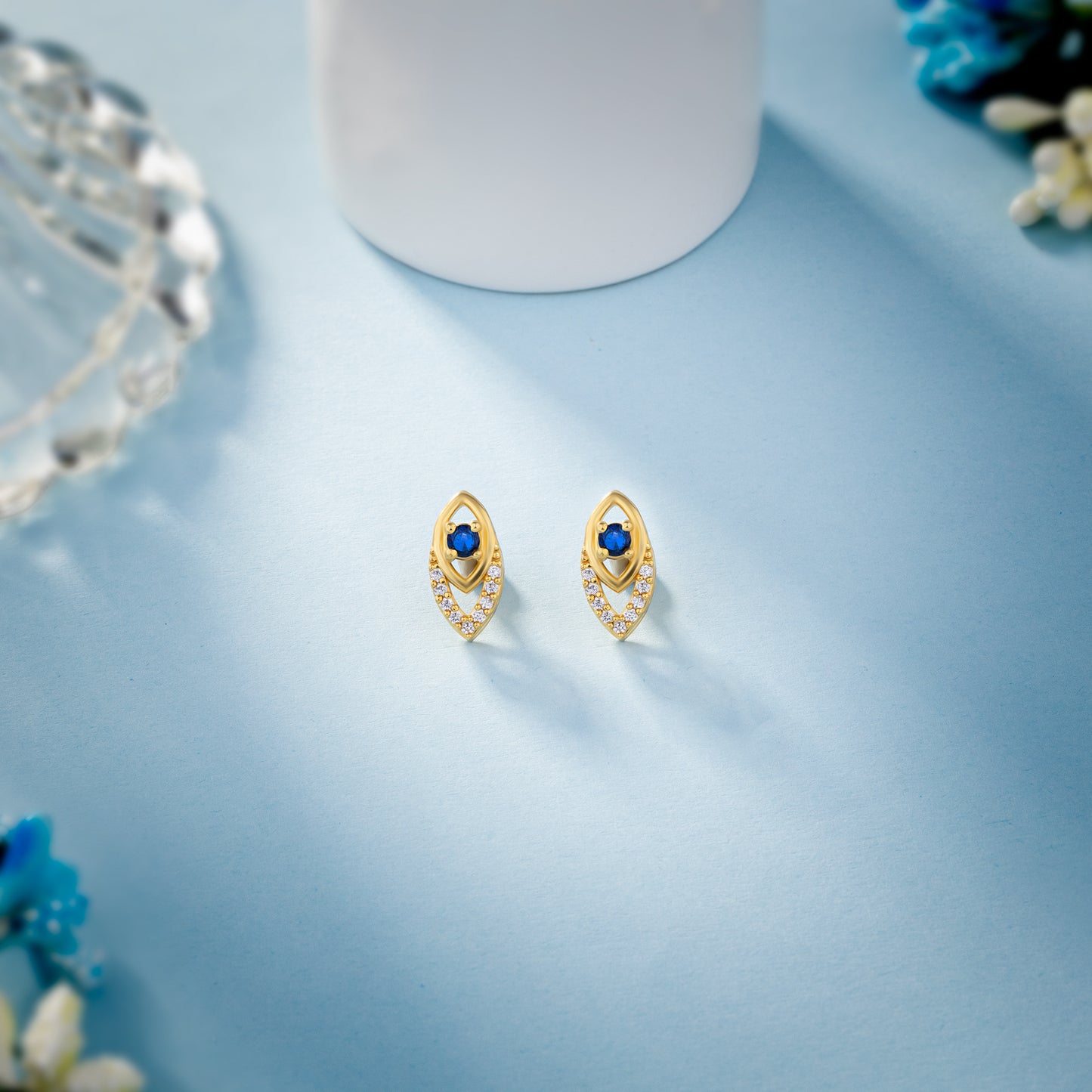 blue radiance embrace earrings