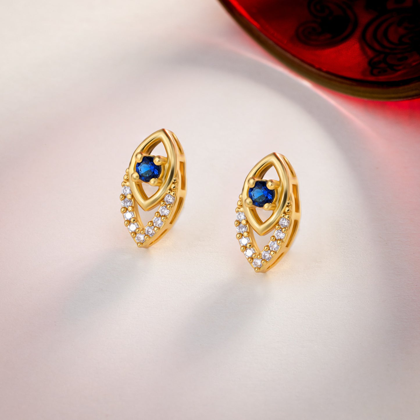 blue radiance embrace earrings