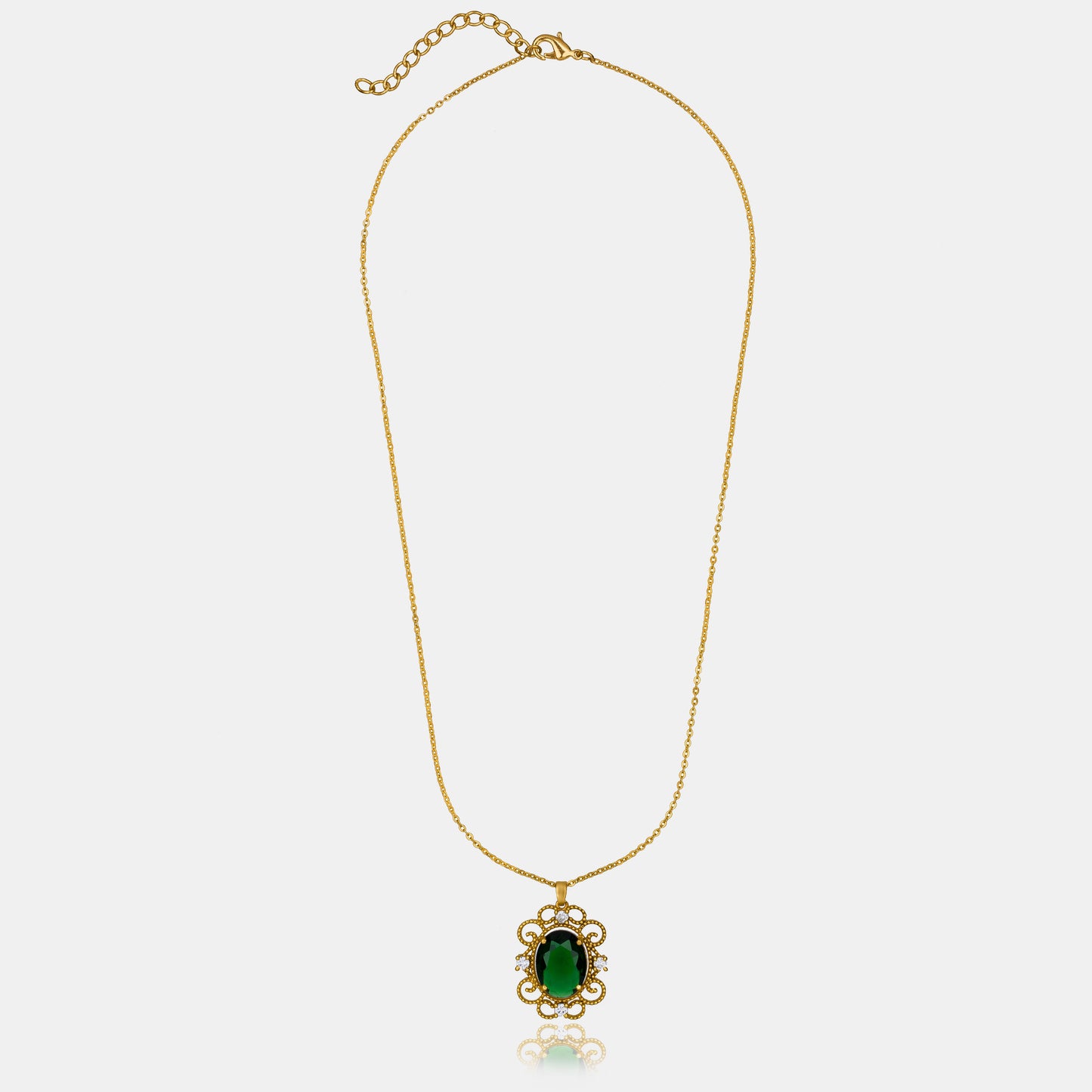 royal green sapphire pendant