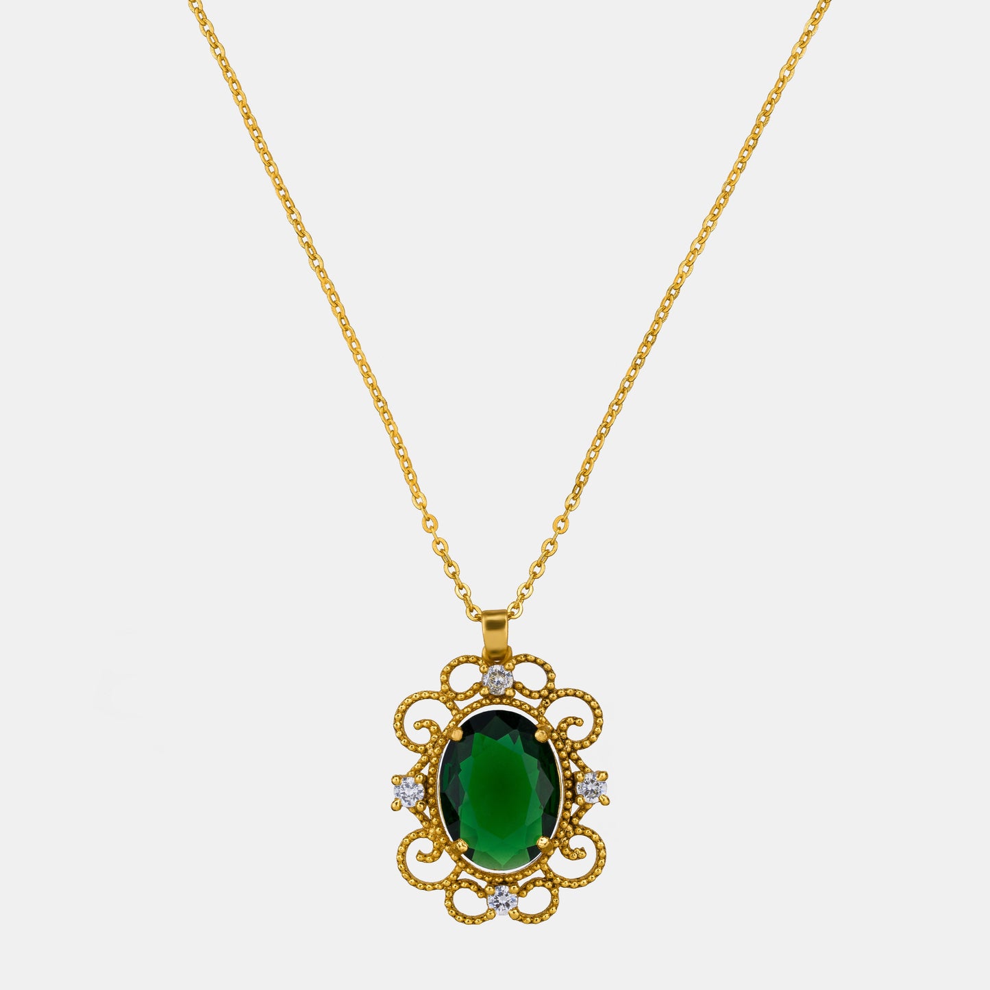 royal green sapphire pendant