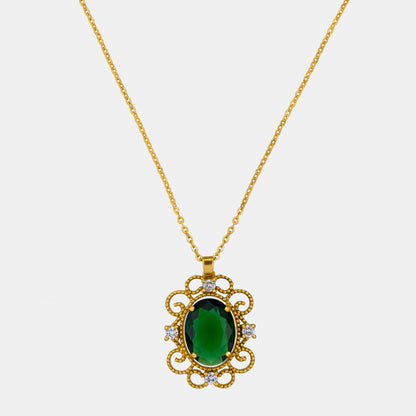 Royal Green Sapphire Pendant