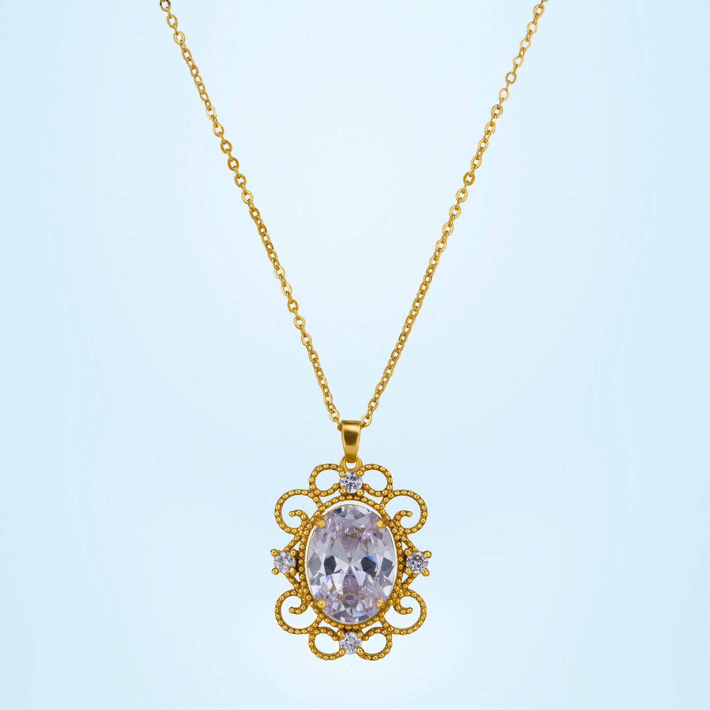 royal white pendant