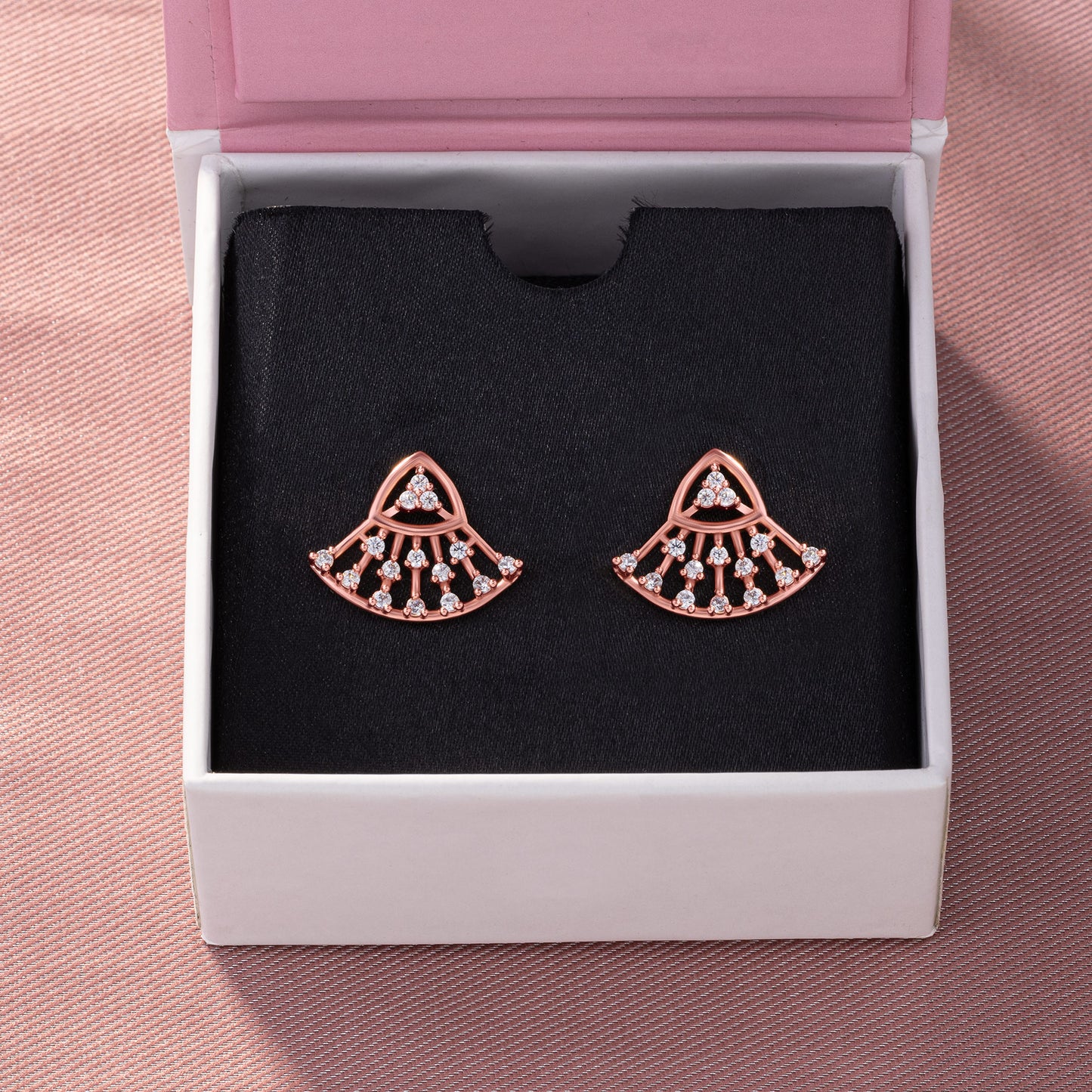 rose gold sunbeam studs