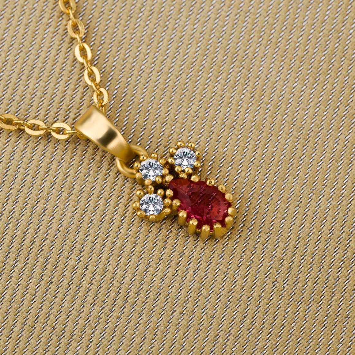 necklace with a small stone on it