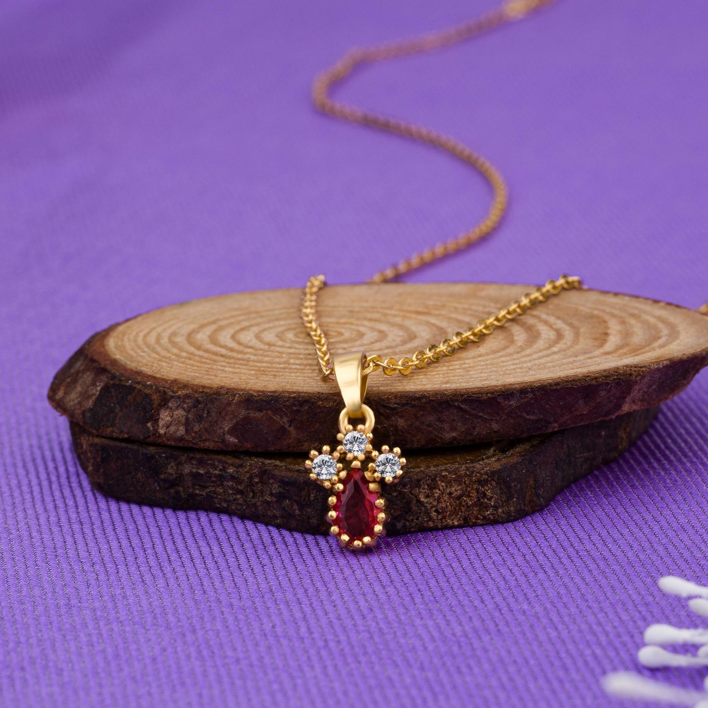 red emerald pendant