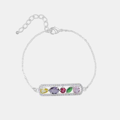 Silver Rainbow Bracelet