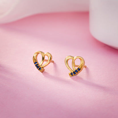 Blue Love Knot Earrings