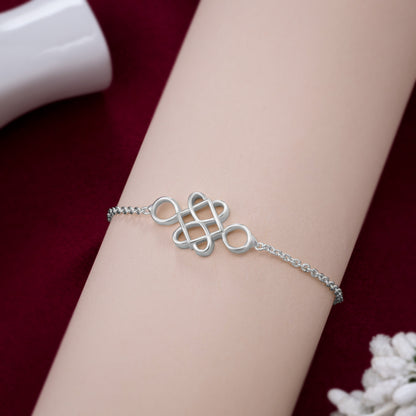 Silver Eternal Knot Bracelet