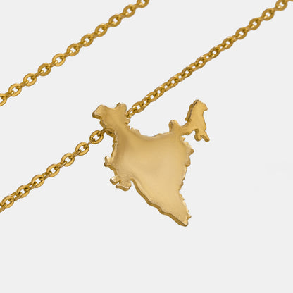 Golden Chain with a Map of India on it