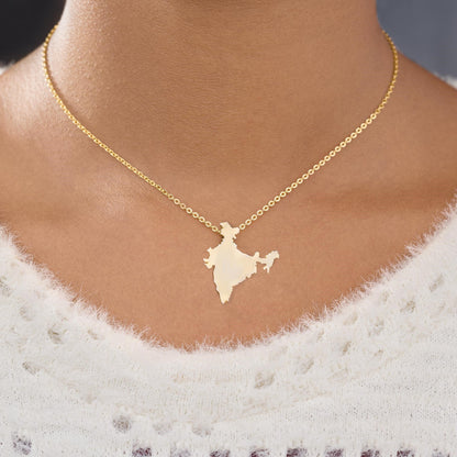 Golden Chain with a Map of India on it