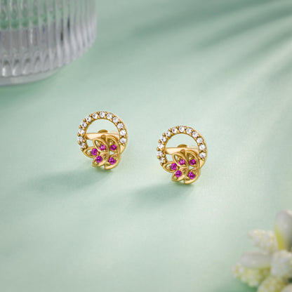 Halo Leaf Studs