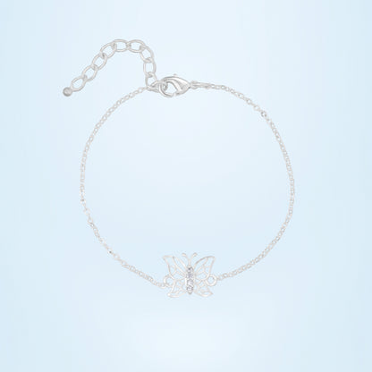 Silver Fluttering Bracelet