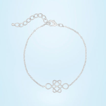 Silver Eternal Knot Bracelet