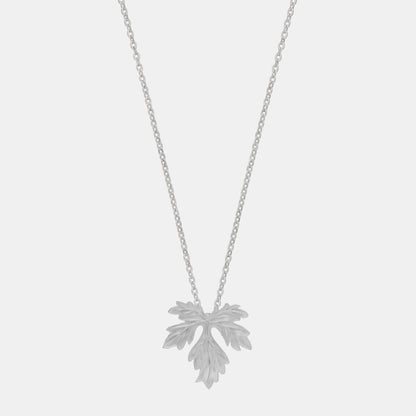 Silver Maple Leaf Pendent Chain