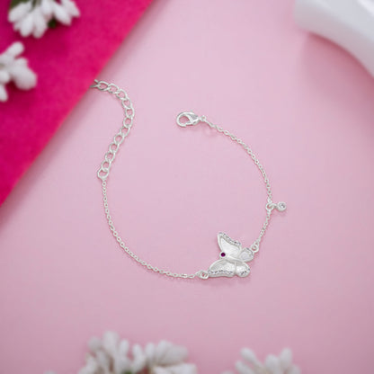 Silver Butterfly Bliss Bracelet