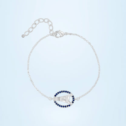 Sapphire Halo Bracelet