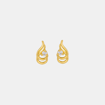 White Whispering Flame Earrings