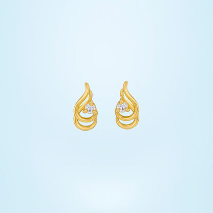 White Whispering Flame Earrings