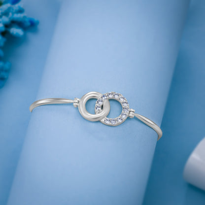 Silver Infinity Bond Bracelet