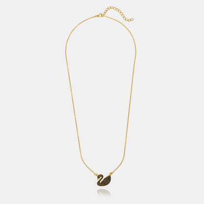 Golden Necklace with a Stone Swan