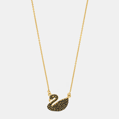 Golden Necklace with a Stone Swan