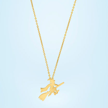 Channeling Your Inner Witch with this Magical Golden Necklace