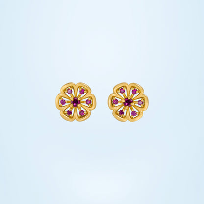 White Blossom Earrings